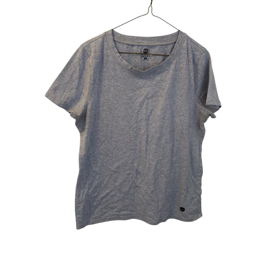Jones New York XL Gray Short Sleeve T-Shirt
